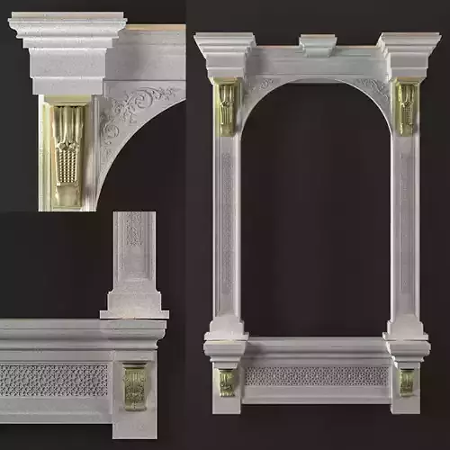arched window 4 3D model