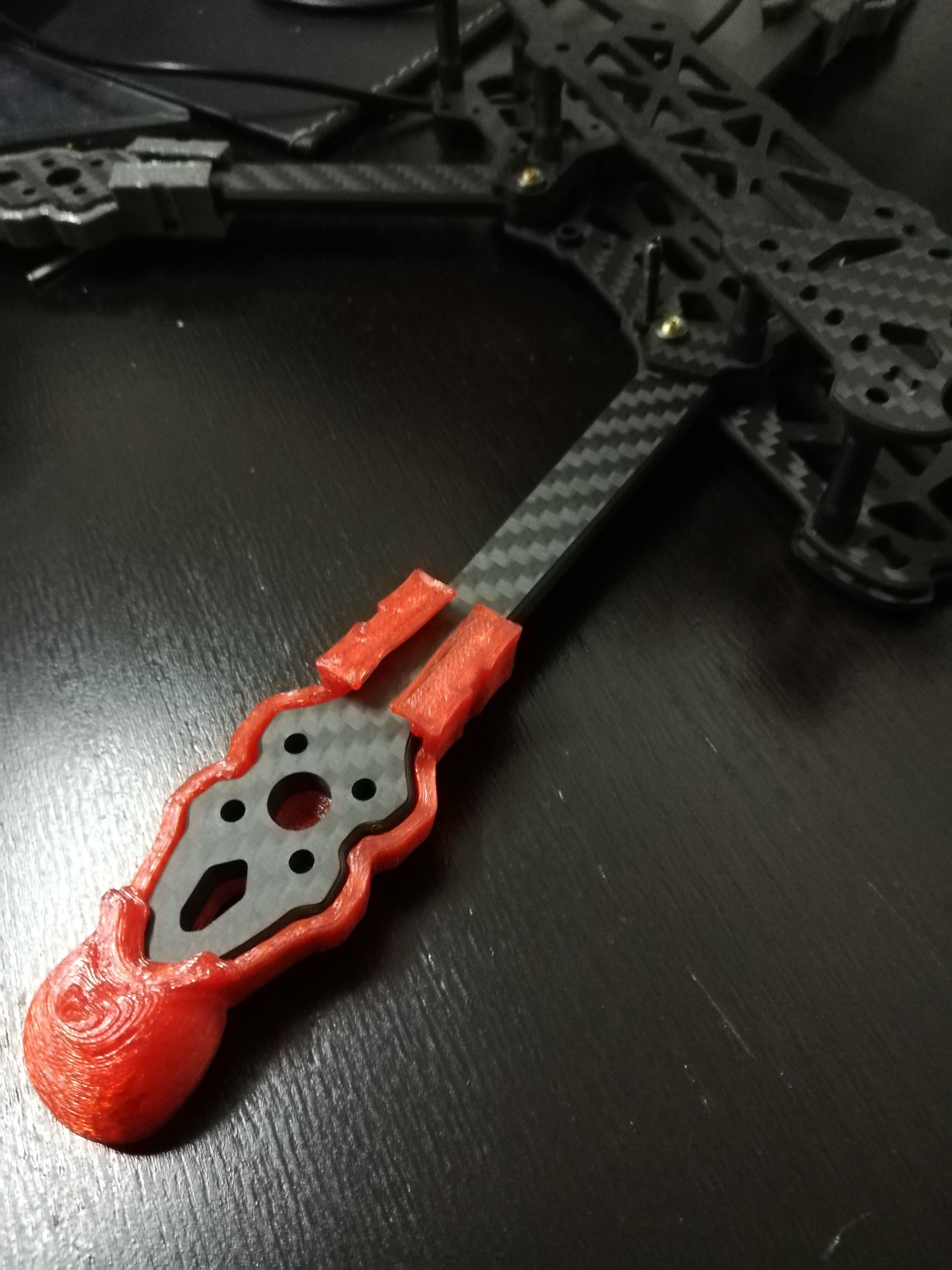 Frame Spare Part  Motor Mount Motor Protector for Geprc mark 4  3D print model_2