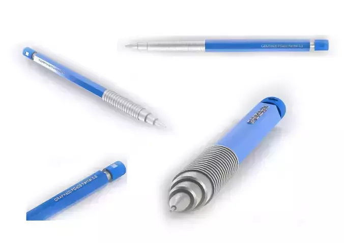 Etude pencil 3D model