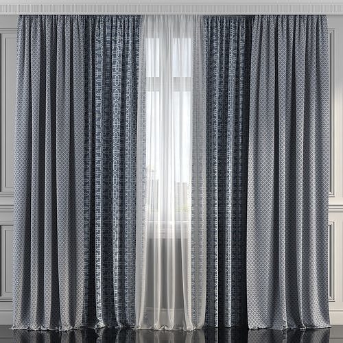 Curtain Set 207 3D model