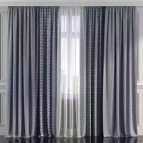 Curtain Set 207 3D model