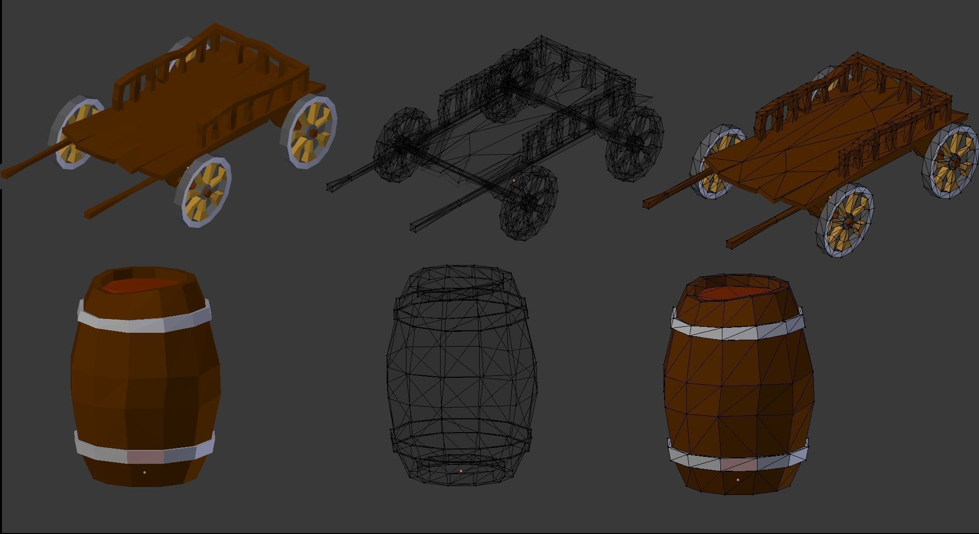 Lowpoly mini bundle 3d models Low-poly 3D model_8