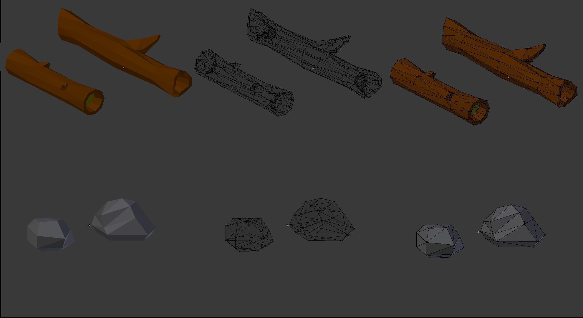 Lowpoly mini bundle 3d models Low-poly 3D model_11