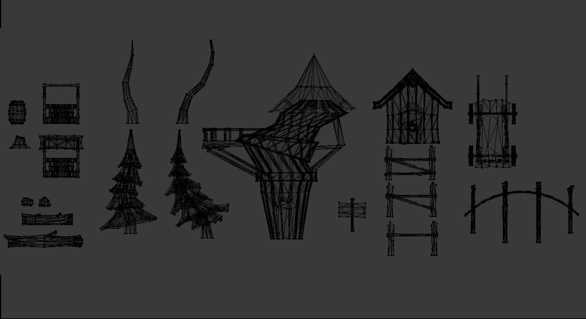 Lowpoly mini bundle 3d models Low-poly 3D model_5