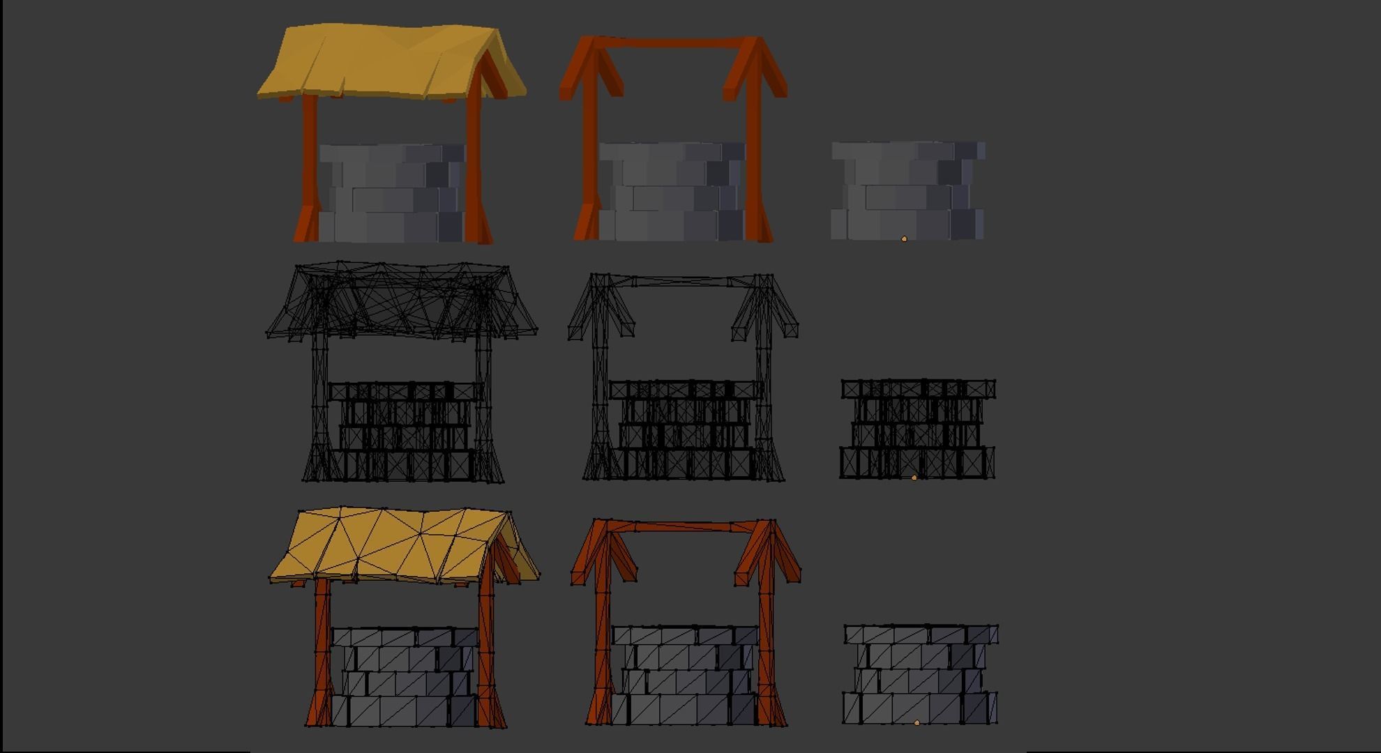 Lowpoly mini bundle 3d models Low-poly 3D model_14