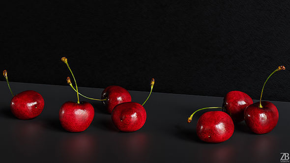 Cherry 3D model_13