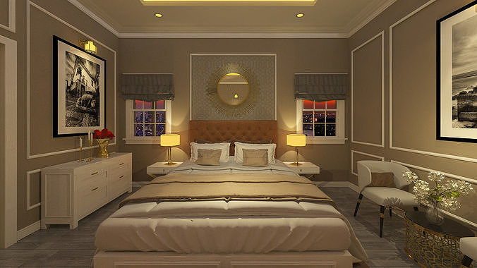 VILLA BEDROOM 3D print model