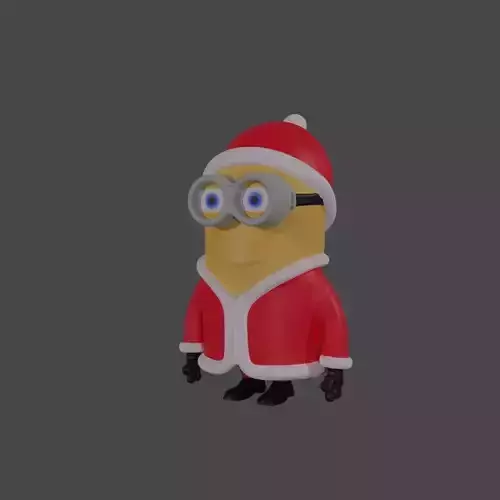 Santa Claus Santa Minion 3d model STL OBJ Blend