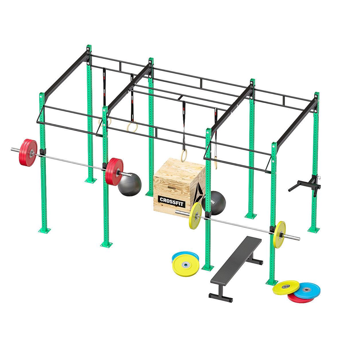Crossfit equipment  3D model_3