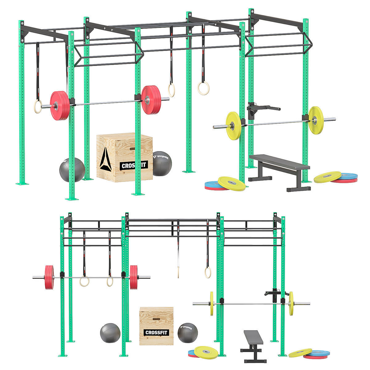 Crossfit equipment  3D model_0