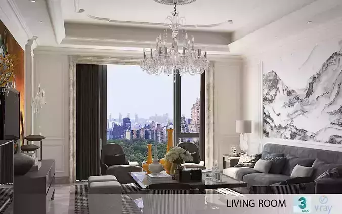 Living Room 3D Model