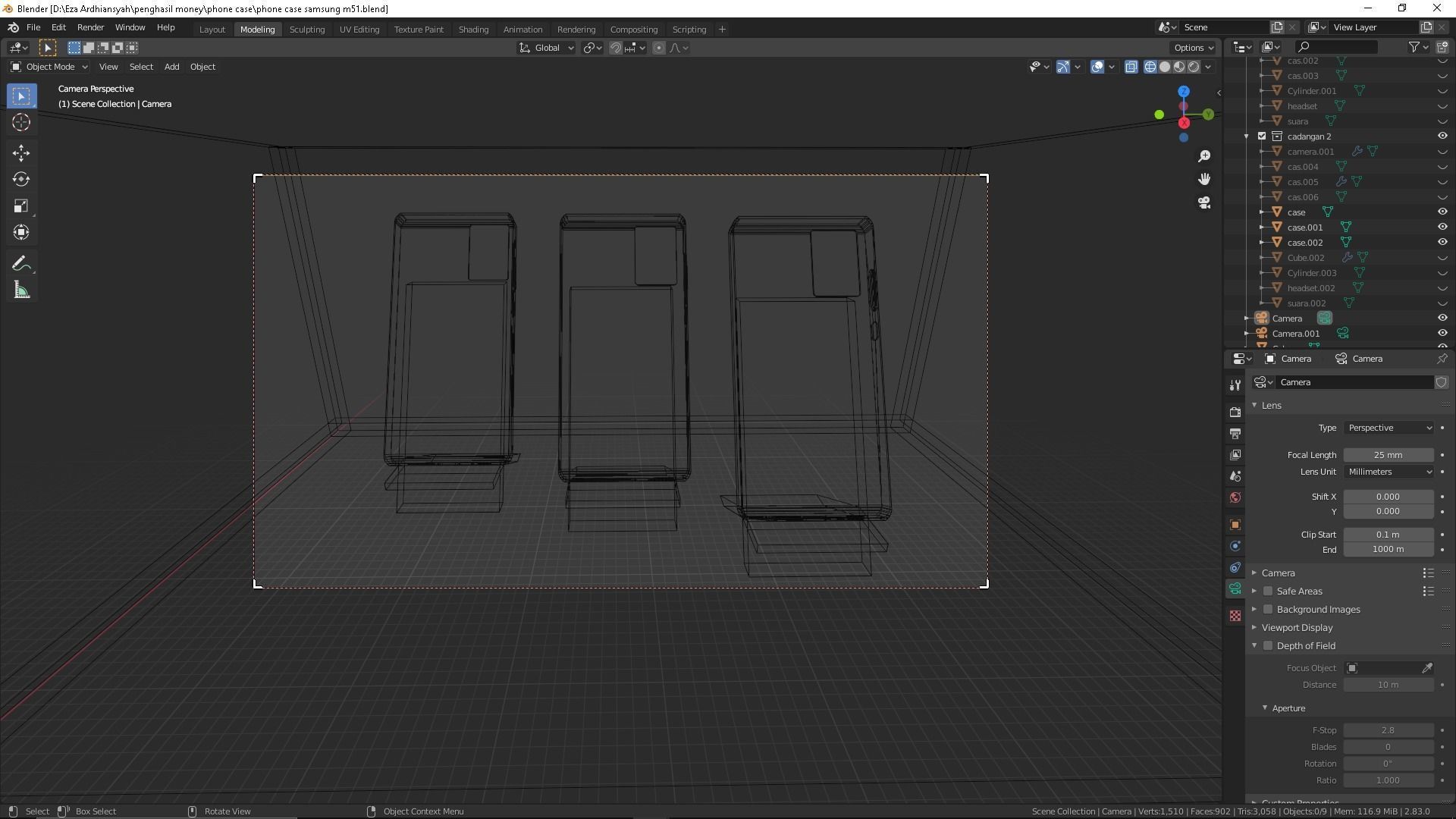 Phone Case Samsung Galaxy M51 3D model_4