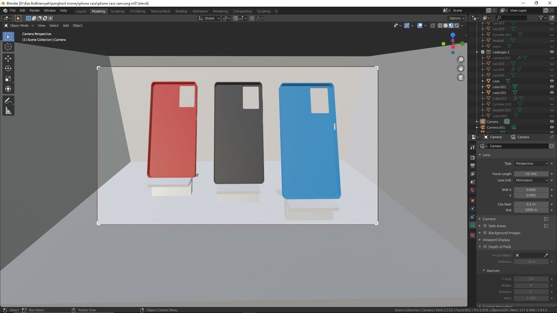 Phone Case Samsung Galaxy M51 3D model_2