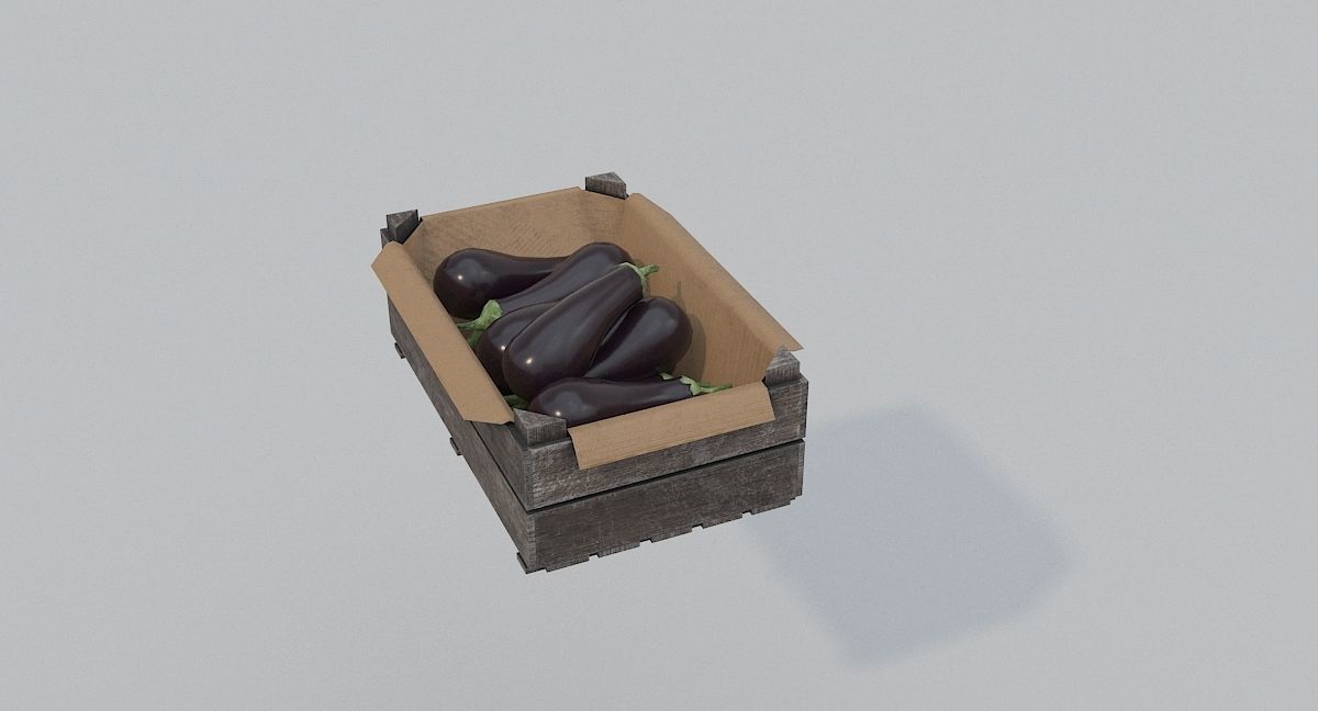 Low Poly Medieval Market Low-poly 3D model_31