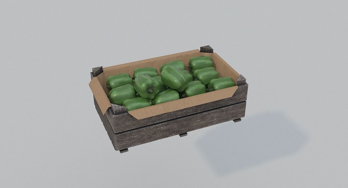 Low Poly Medieval Market Low-poly 3D model_34