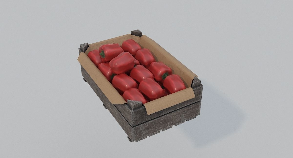 Low Poly Medieval Market Low-poly 3D model_35