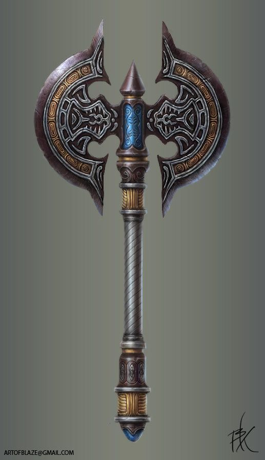 Hatchet 3D wrath of gods axe Low-poly 3D model_2