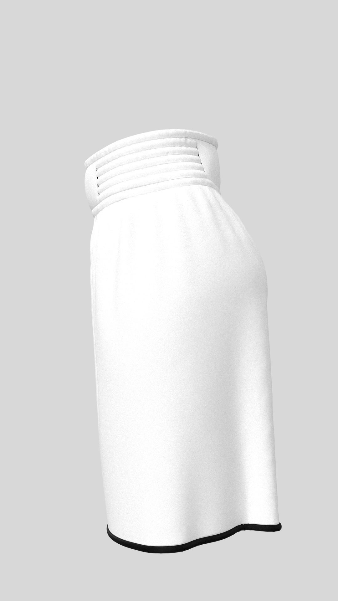 Women Boxing shorts Marvelous Designer 3D model_1