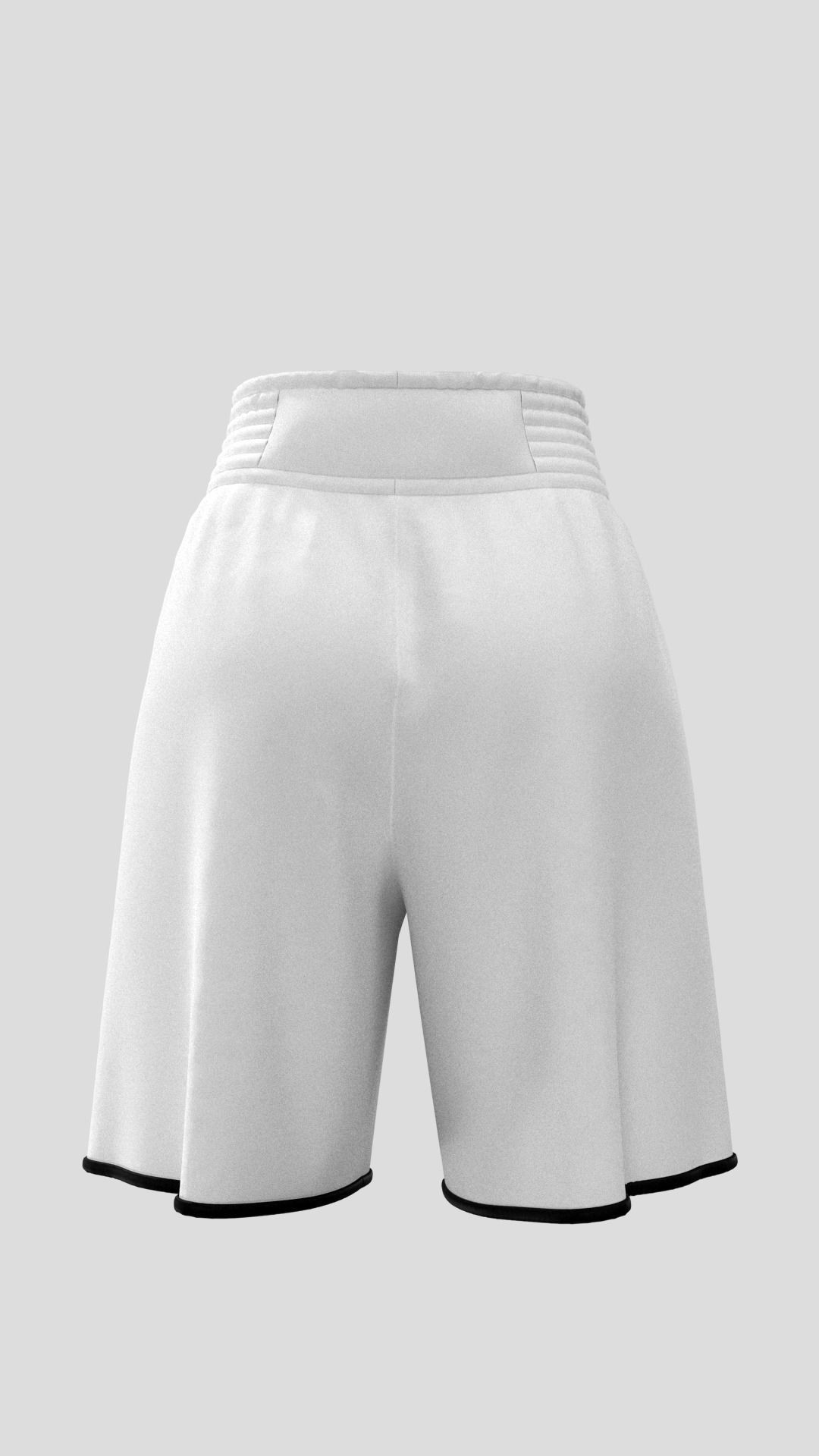 Women Boxing shorts Marvelous Designer 3D model_2
