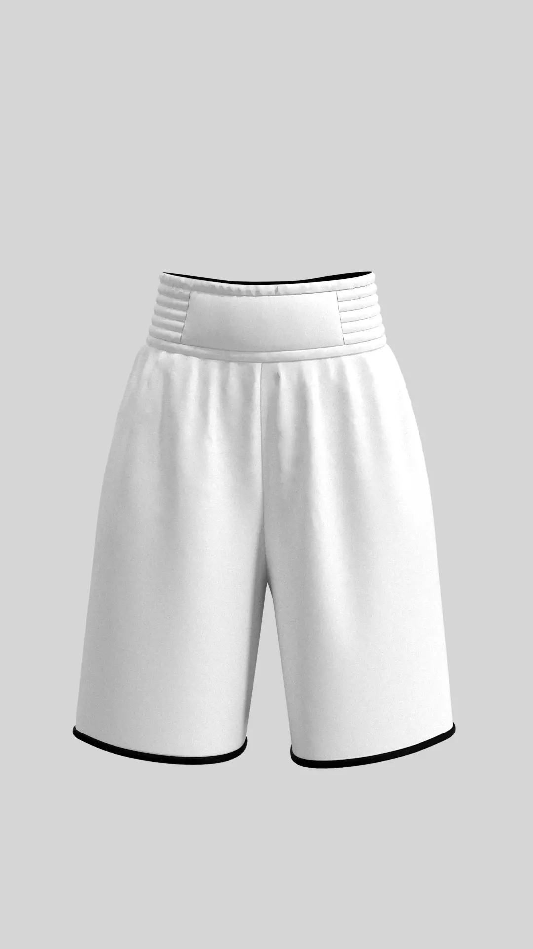 Women Boxing shorts Marvelous Designer 3D model_0