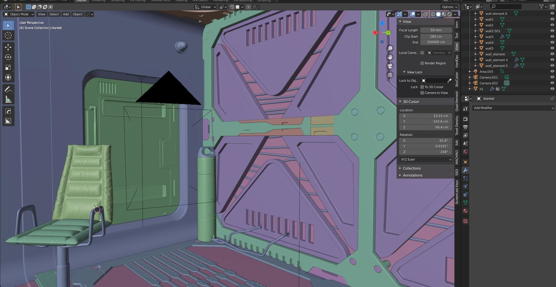 sci fi rooms and textures 3D model | CGTrader