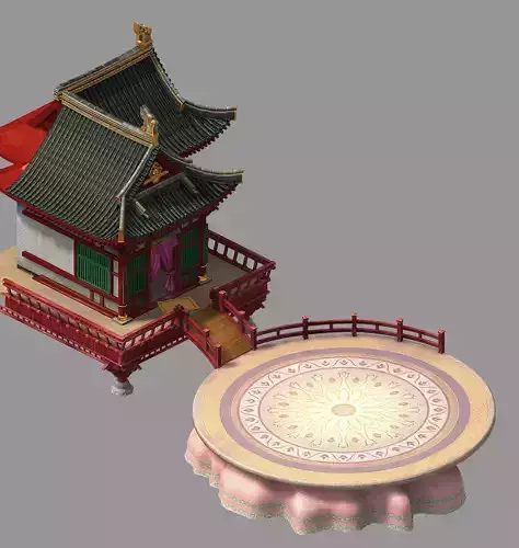 Restaurant-Brothel-Peony Square 02 3D model