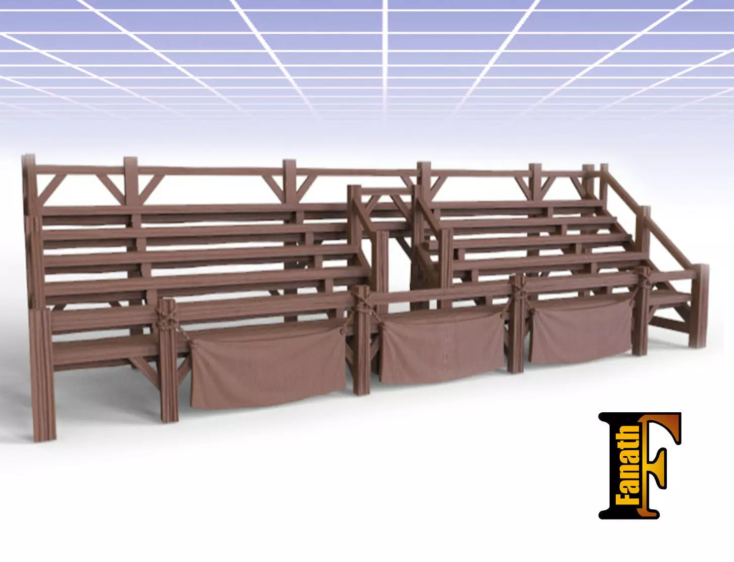 Bleacher - Fanath 3D print model_0