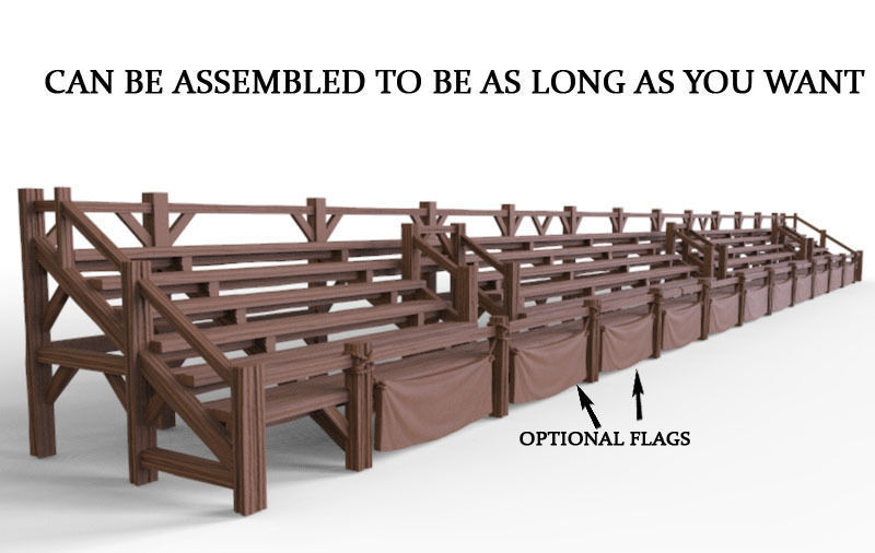 Bleacher - Fanath 3D print model_2