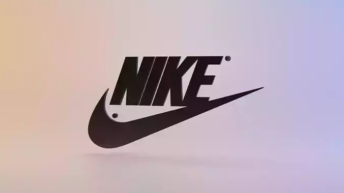 Nike logo Low-poly 3D model