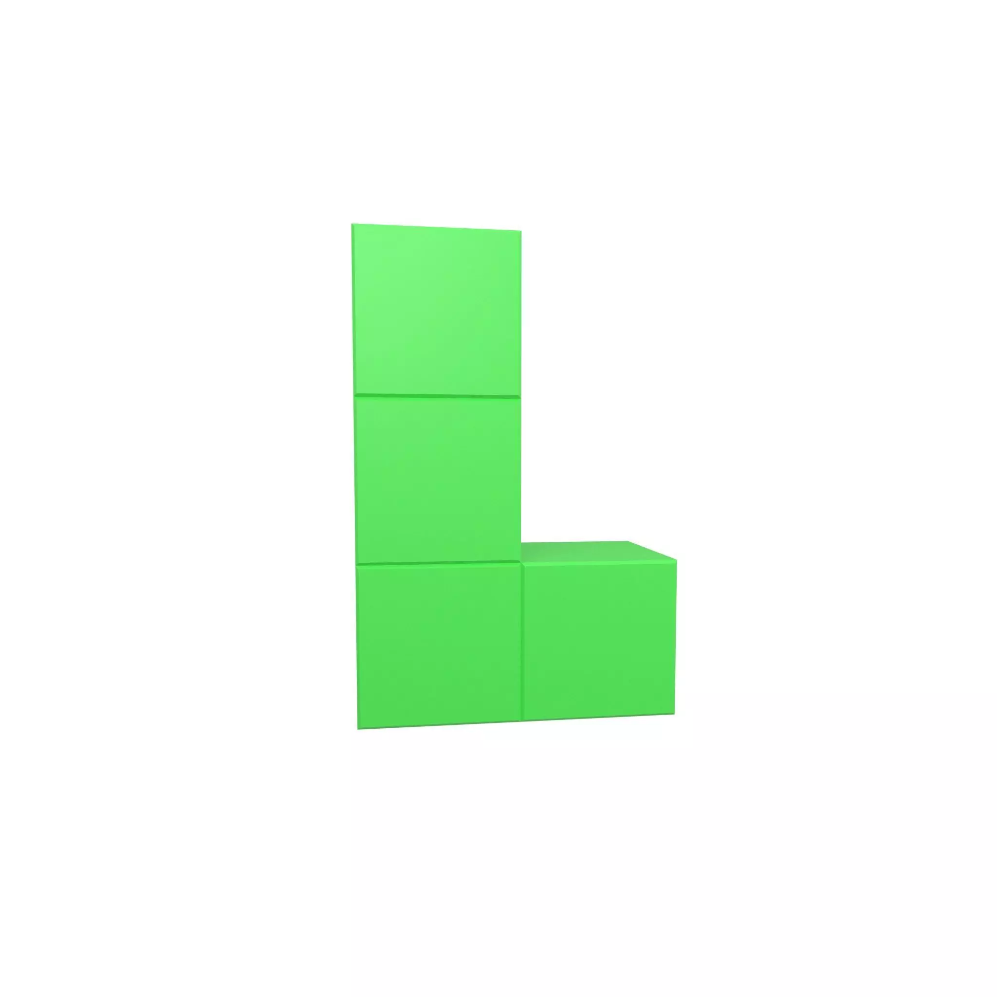 Tetris Block v3 004 Low-poly 3D model_0