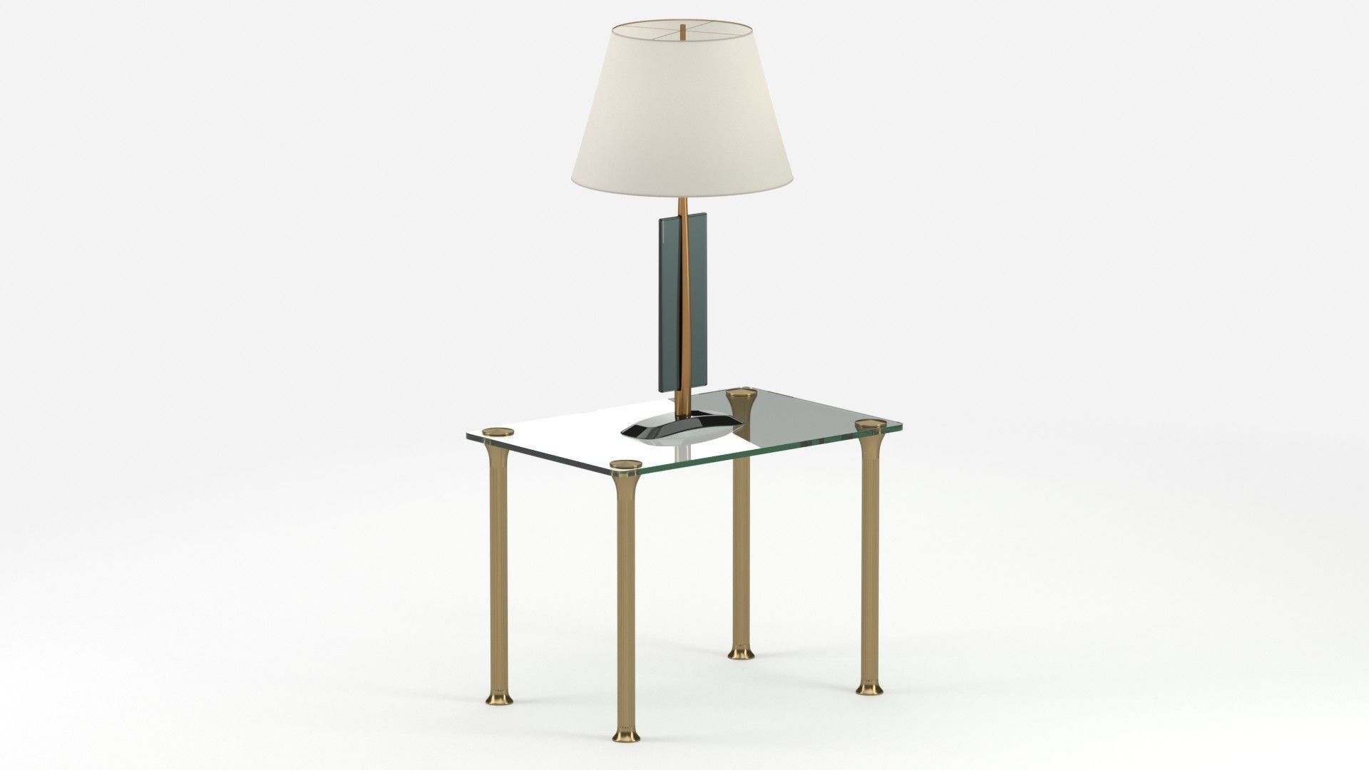 Table 160 with lamp 3D model_15