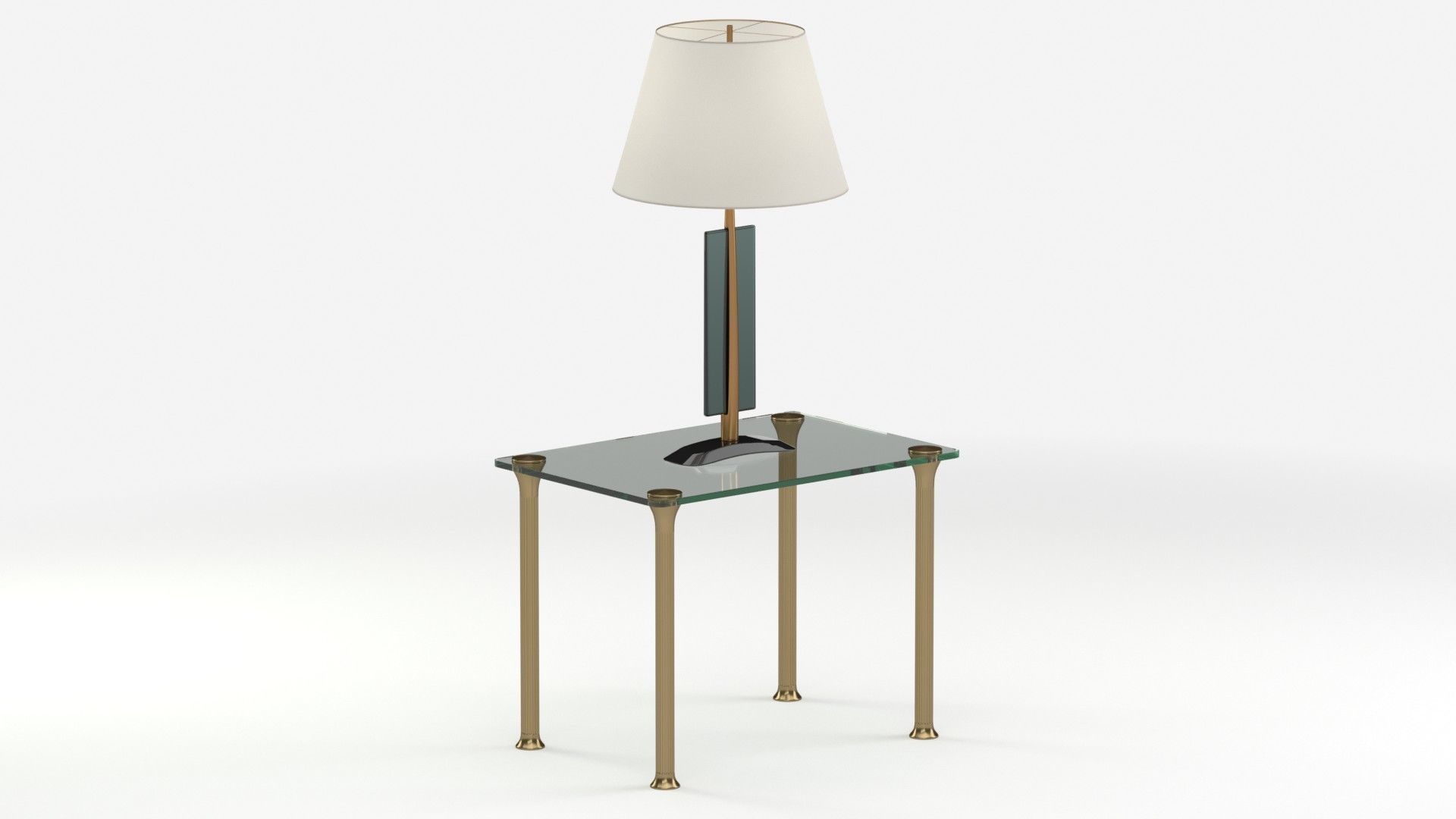 Table 160 with lamp 3D model_9