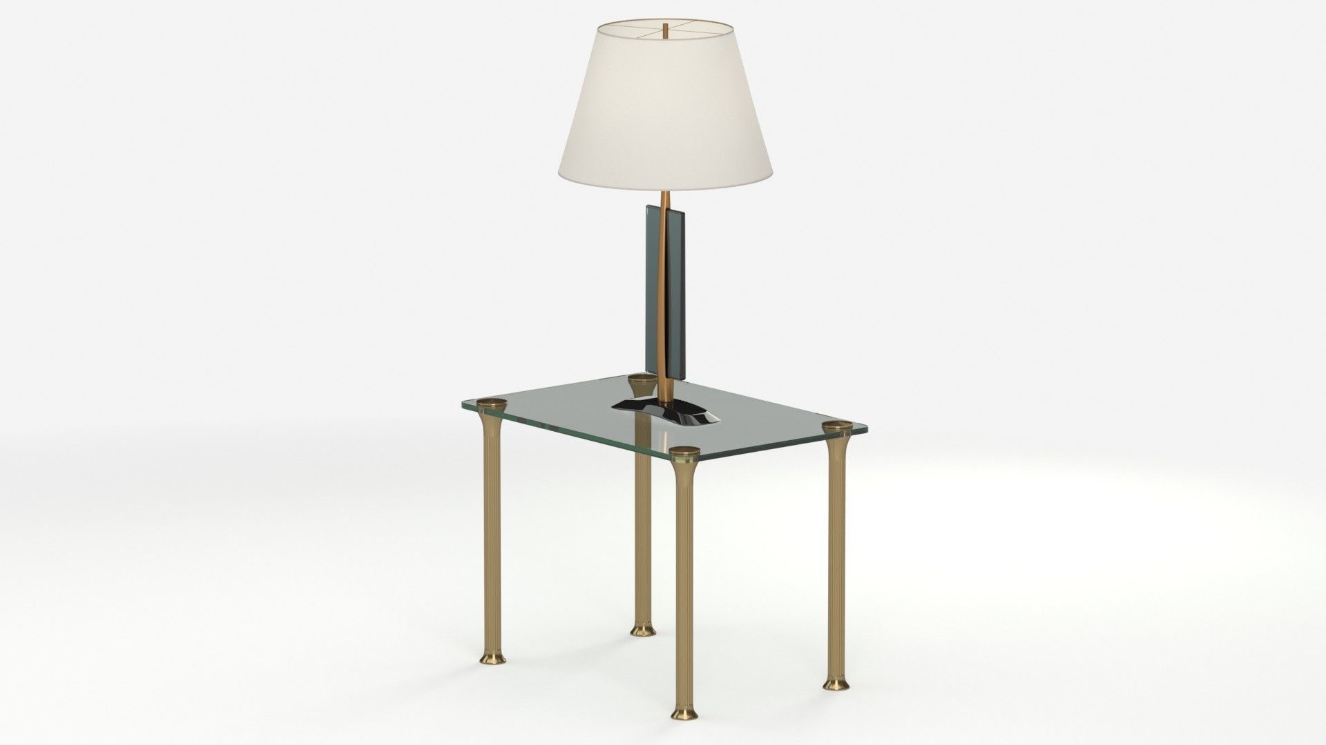 Table 160 with lamp 3D model_6