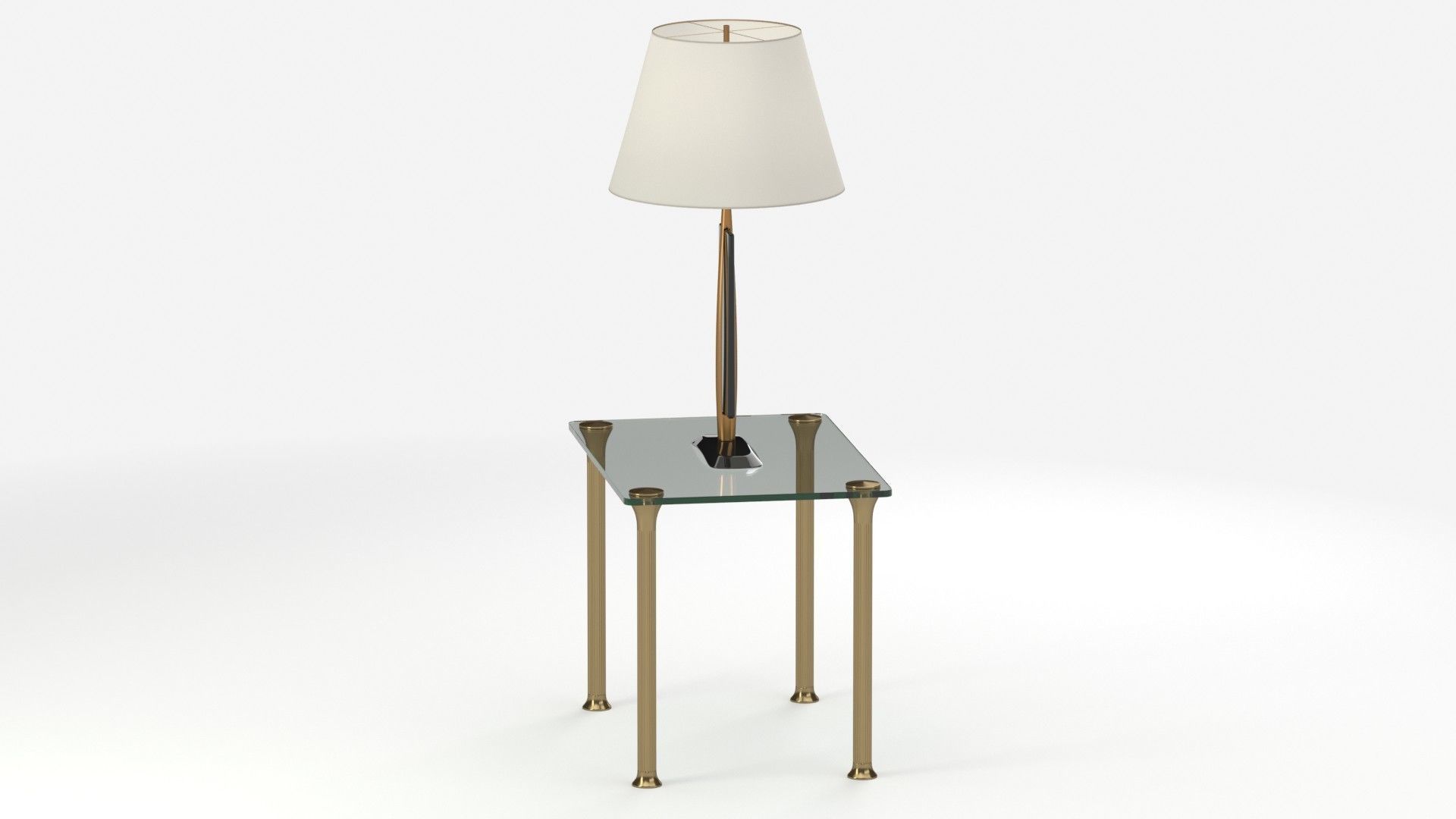 Table 160 with lamp 3D model_11