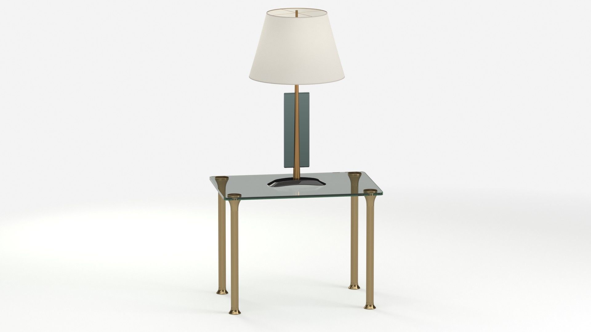 Table 160 with lamp 3D model_8