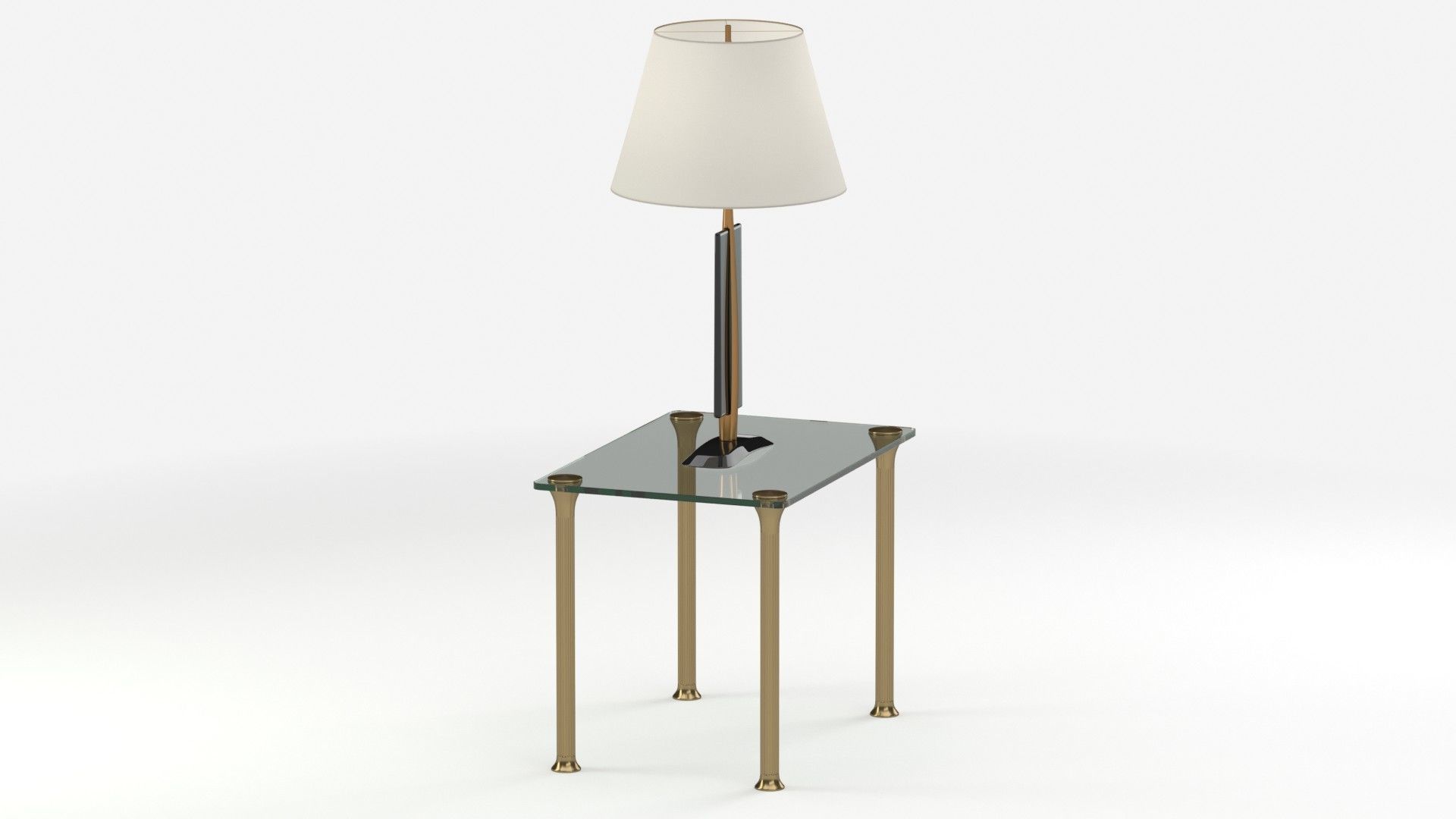 Table 160 with lamp 3D model_10