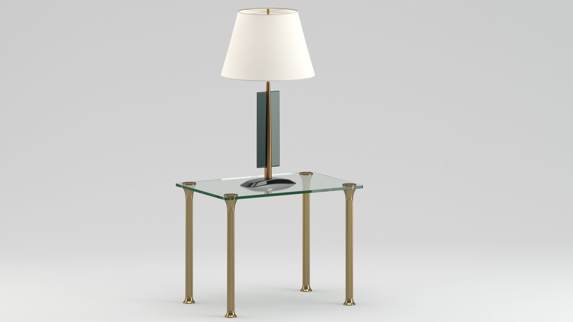 Table 160 with lamp 3D model_3