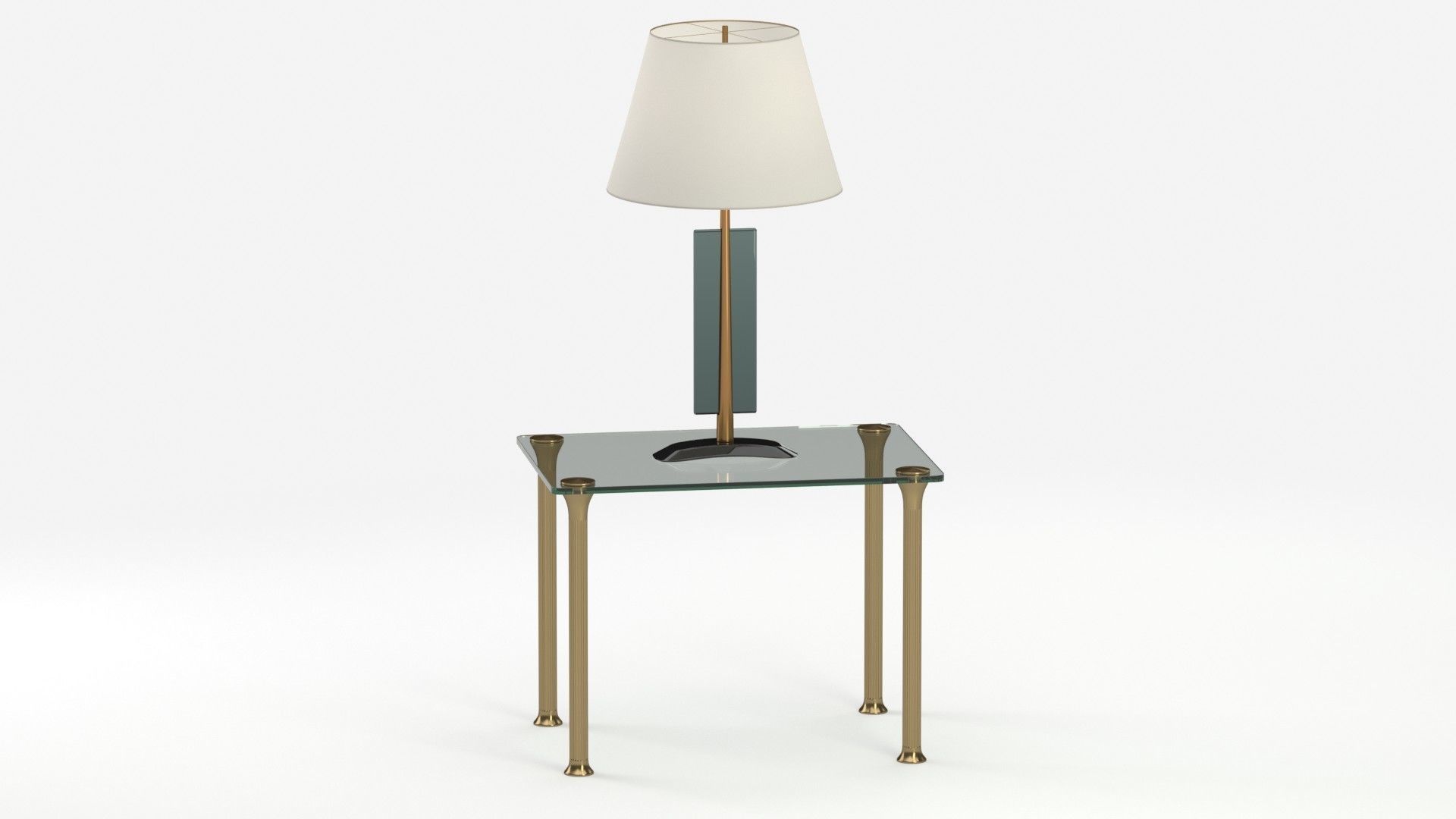 Table 160 with lamp 3D model_14