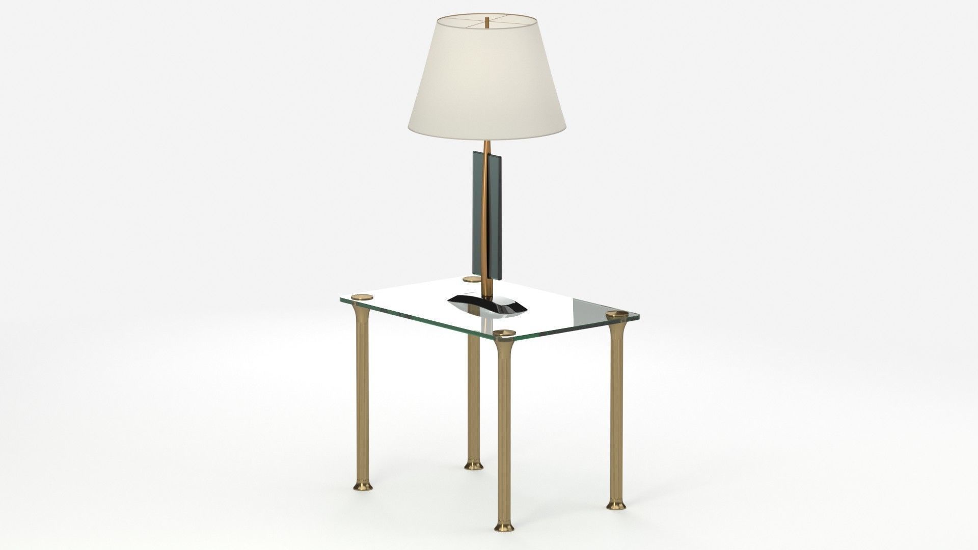 Table 160 with lamp 3D model_12