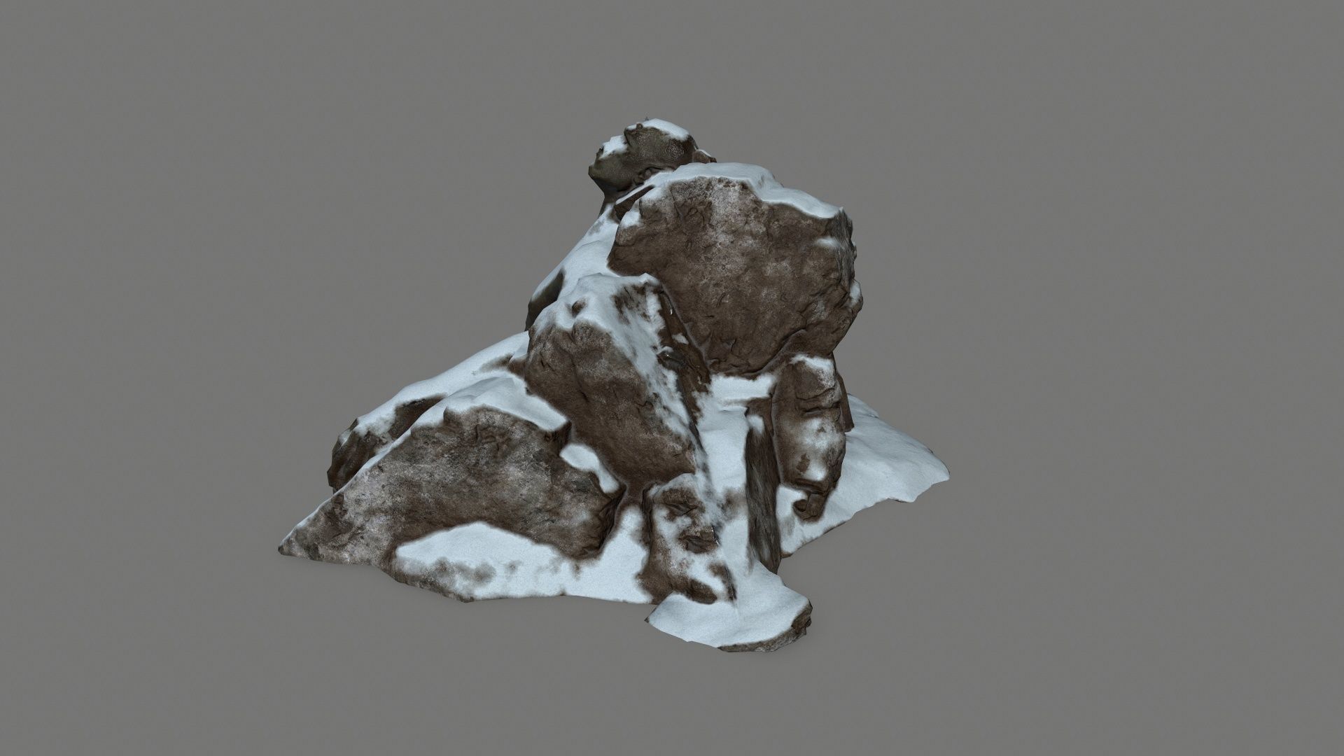 Stone Worrior Low-poly 3D model_8