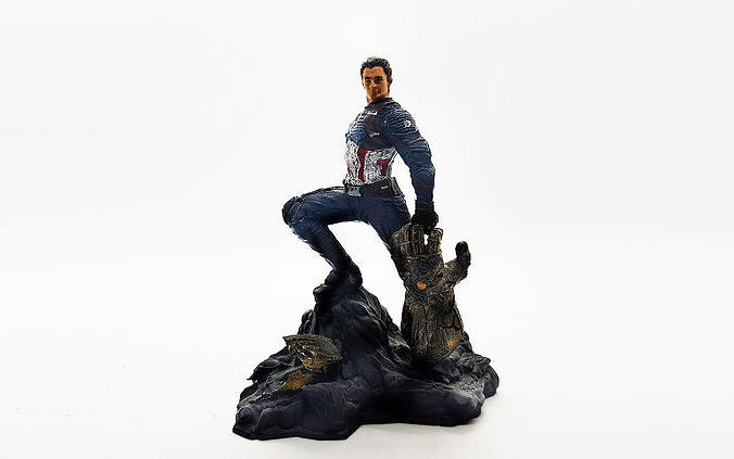 CAPTAIN AMERICA AVENGERS ENDGAME GAUNTLET STATUE MARVEL MCU 3D print model