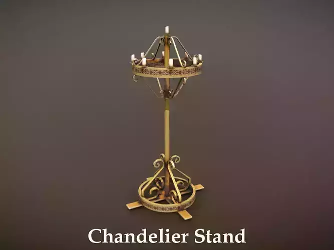 Chandelier Stand Low-poly 3D model
