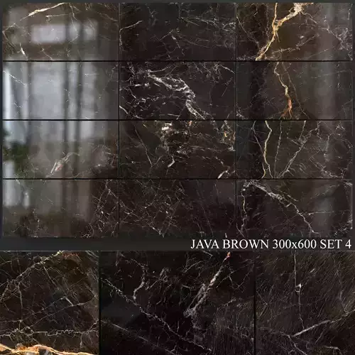Yurtbay Seramik Java Brown 300x600 Set 4 3D model