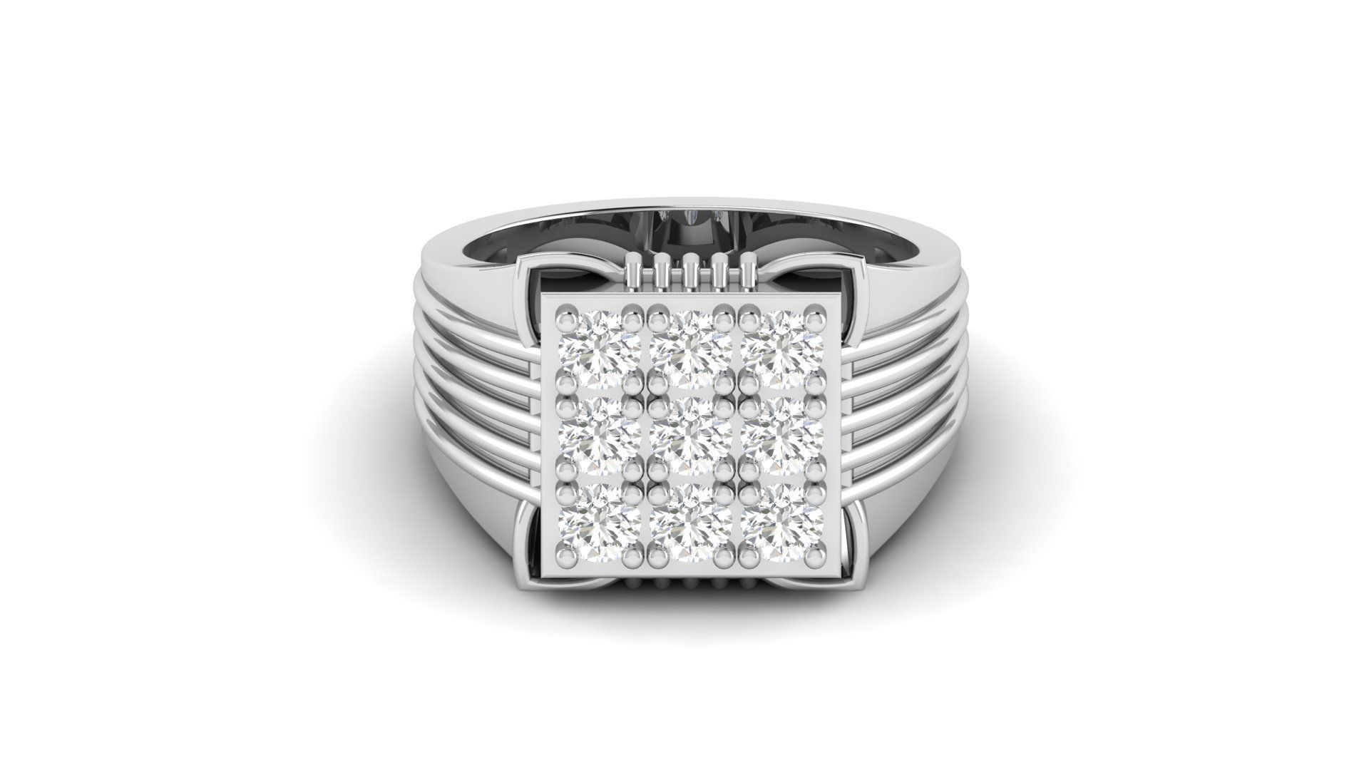 Gents Ring 002 3D print model_9