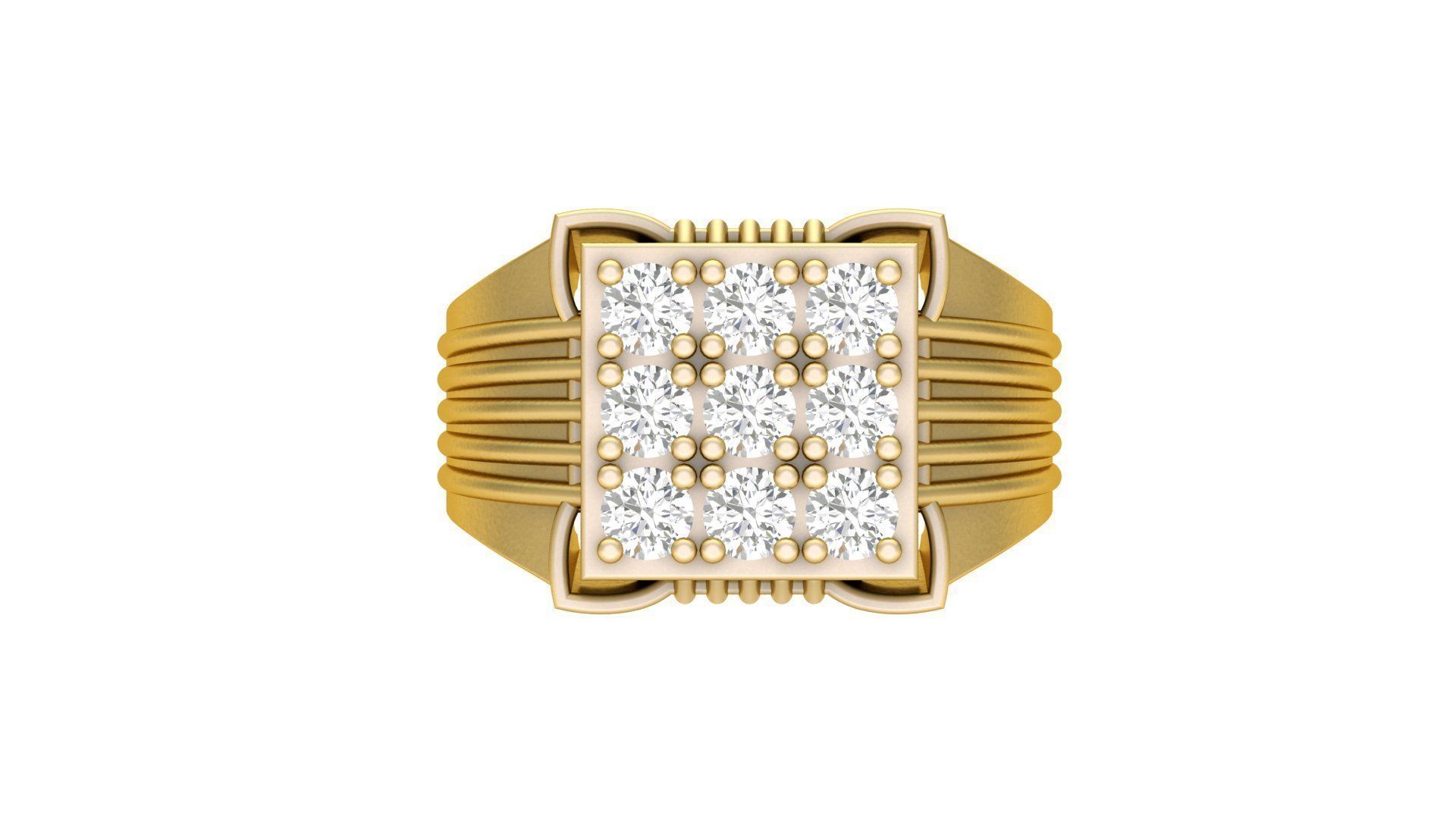 Gents Ring 002 3D print model_4