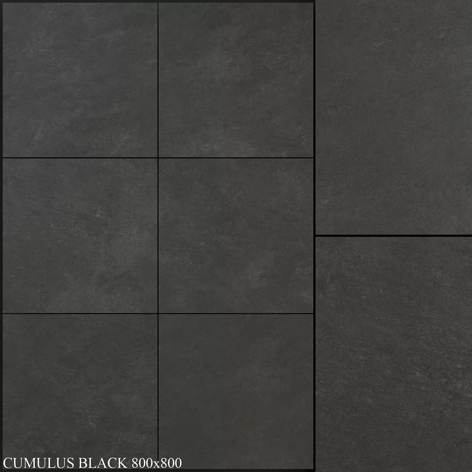 Yurtbay Seramik Cumulus Black 800x800 3D model