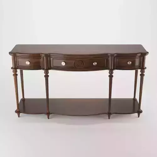 Table console with three drawers