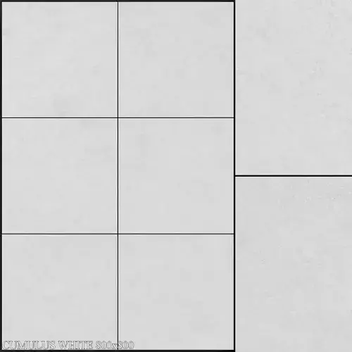 Yurtbay Seramik Cumulus White 800x800 3D model