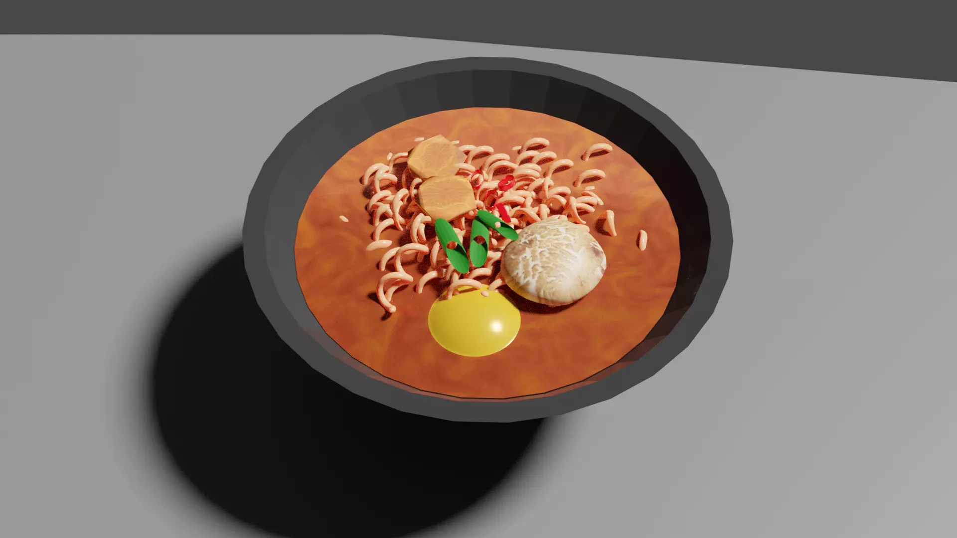 food ramen Free low-poly 3D model