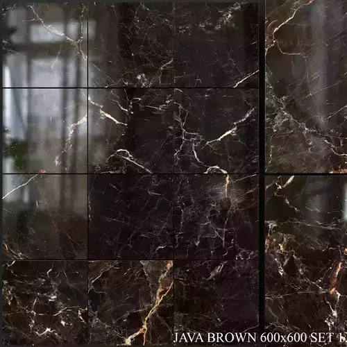 Yurtbay Seramik Java Brown 600x600 Set 1